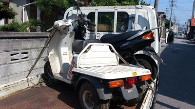 岡崎市中町　HONDA　ジャイロUP、YAMAHA　アクシス100